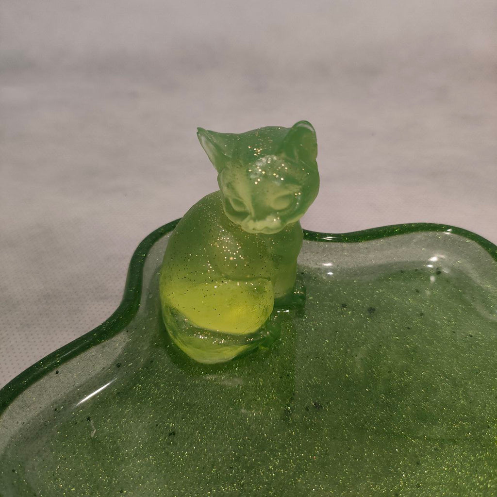 Portaoggetti - Gatto - Verde