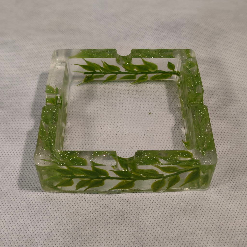 Posacenere - Fiori - Verde