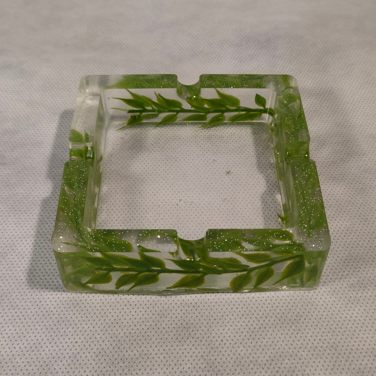 Posacenere - Fiori - Verde